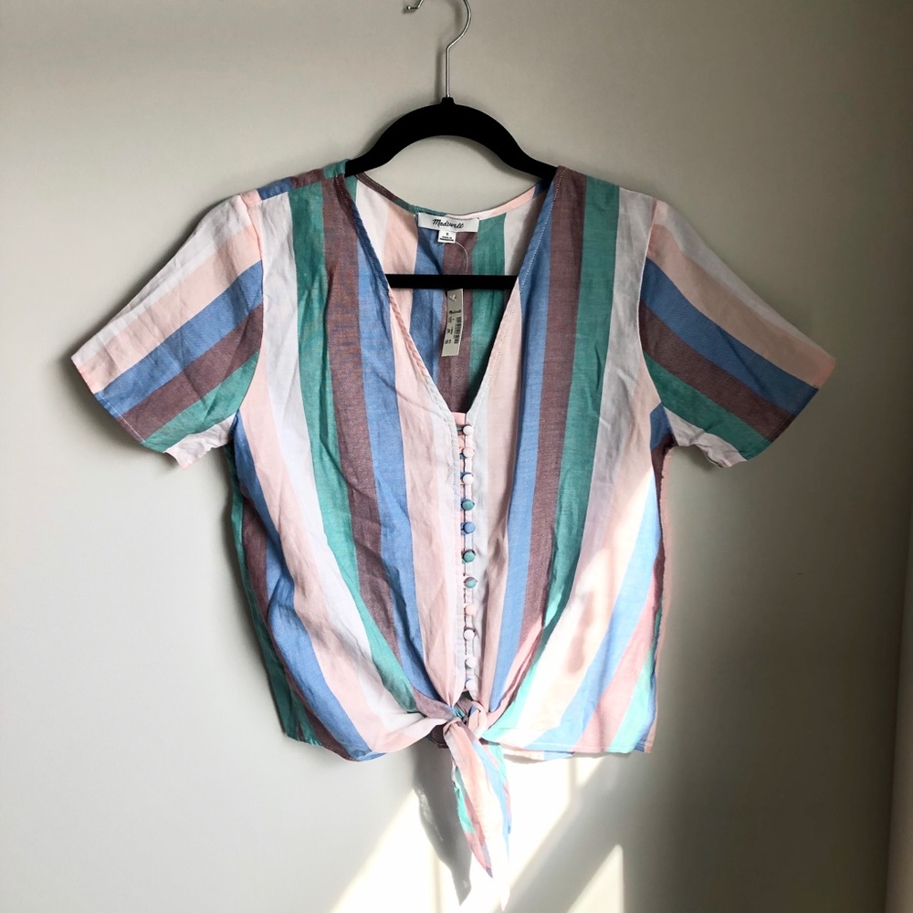Madewell New with Tags Tie Top